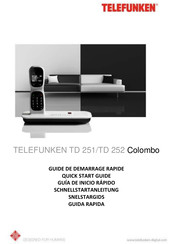 Telefunken TD 252 Colombo Connexions Et Guide De Démarrage Rapide