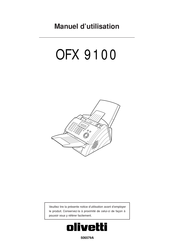 Olivetti OFX 9100 Manuel D'utilisation
