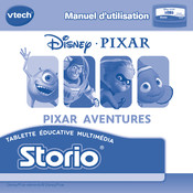 VTech Disney PIXAR AVENTURES Storio Manuel D'utilisation