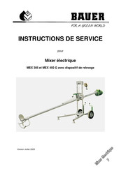 Bauer MEX 450 G Instructions De Service