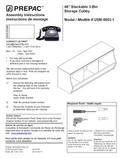 Prepac Cubby USM-0003-1 Instructions De Montage