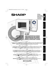 Sharp R-204 Mode D'emploi Avec Livre De Recettes