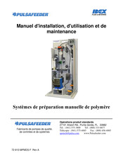 Pulsafeeder POLYMER MAKEDOWN Manuel D'installation, D'utilisation Et De Maintenance