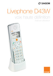 Sagem Livephone D43W Manuel Utilisateur