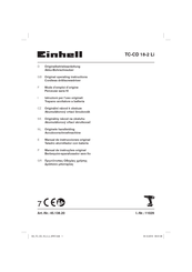 EINHELL TC-CD 18-2 Li Mode D'emploi