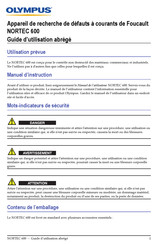 Olympus NORTEC 600 Guide D'utilisation Abrégé