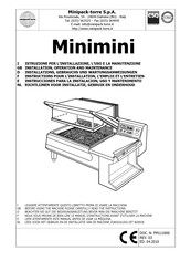 Minipack-Torre Minimini Instructions Pour L'installation, L'emploi Et L'entretien