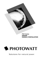 PHOTOWATT PWI Série Manuel D'installation