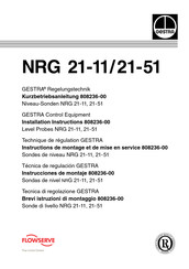 GESTRA NRG 21-11 Instructions De Montage