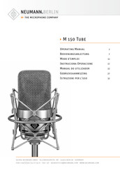 Neumann.Berlin M 150 Tube Mode D'emploi