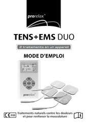 Prorelax TENS+EMS DUO Mode D'emploi