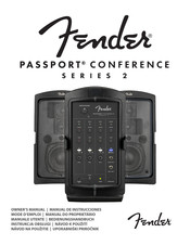 Fender PASSPORT CONFERENCE 2 Série Mode D'emploi