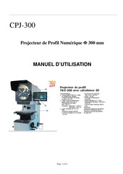 T&O CPJ-300 Manuel D'utilisation