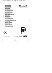 EINHELL LE-ST 360E Instructions De Service