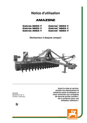 Amazone Catros 3002-T Notice D'utilisation