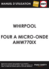 Whirlpool AMW770IX Guide D'utilisation