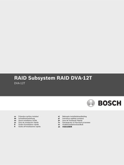 Bosch DVA-12T Guide D'installation Rapide