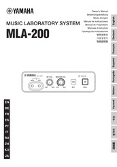 Yamaha MLA-200 Mode D'emploi