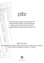 Pilz PSS1 PS 24 V Manuel D'utilisation