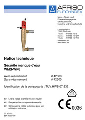 Afriso EURO-INDEX WMS-WP6 Notice Technique