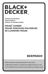 Black & Decker MOUSE BDEMS600 Mode D'emploi