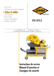 Cedima CTS-375.2 Instructions De Service