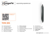 Vogel's THIN 305 Consignes D'installation