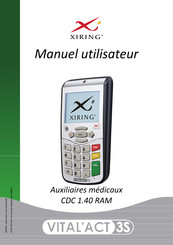 Xiring VITAL'ACT 3S CDC 1.40 RAM Manuel Utilisateur