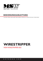MSW WIRESTRIPPER-005 Manuel D'utilisation