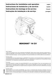 BEKOMAT 14 CV Instructions De Montage Et De Service