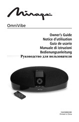 Mirage OmniVibe Notice D'utilisation