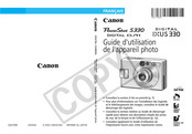 Canon PowerShot S330 DIGITAL ELPH Guide D'utilisation