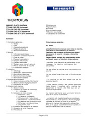 THERMOFLAN TTN 200 EKO 2 TC Universal Manuel D'utilisation