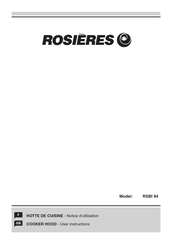 ROSIERES RSBI 94 Notice D'utilisation