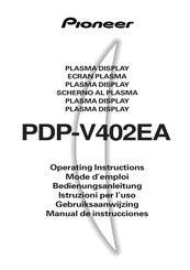 Pioneer PDP-V402EA Mode D'emploi