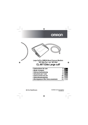 Omron CL-MIT Elite Large cuff Mode D'emploi