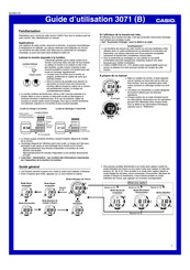 Casio 3071 Guide D'utilisation