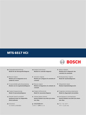 Bosch MTS 6517 VCI Notice Originale