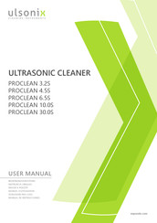 Ultrasonic PROCLEAN 10.0S Manuel D'utilisation