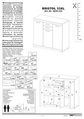 FMD Furniture BRISTOL 33XL Instructions De Montage