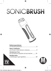 MediaShop SONICBRUSH Notice D'utilisation