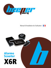 Beeper alarm X6R Manuel D'installation & D'utilisation