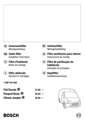 Bosch 1 987 431 042 Notice De Montage