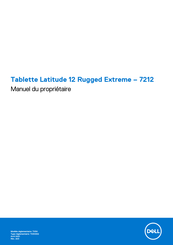 Dell Latitude 12 Rugged Extreme Manuel Du Propriétaire