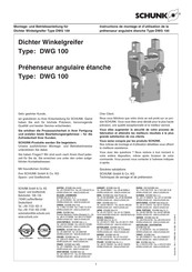 SCHUNK DWG 100 Instructions De Montage