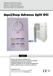 Airwell AquaScop Advance Split DCI Manuel D'installation Et De Maintenance