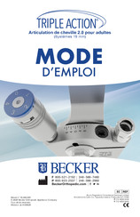 Becker TRIPLE ACTION Mode D'emploi