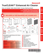 Honeywell TrueCLEAN FH8000A1620 Guide D'installation