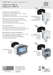 S+S Regeltechnik HYGRASGARD KFTF Série Notice D'instruction