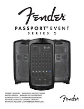 Fender PASSPORT EVENT 2 Série Mode D'emploi